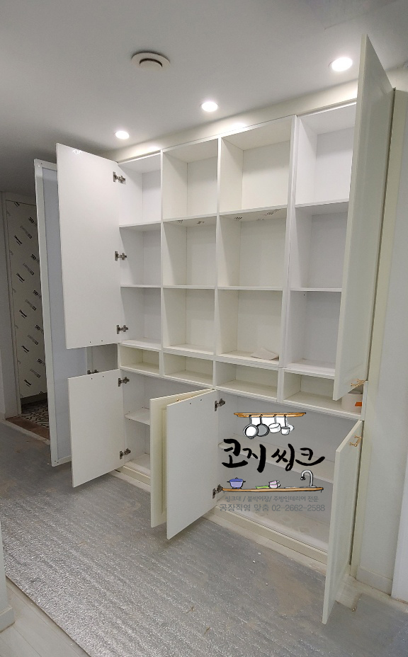 고양시 서정마을 도장도어 거실장 시공 이미지 3