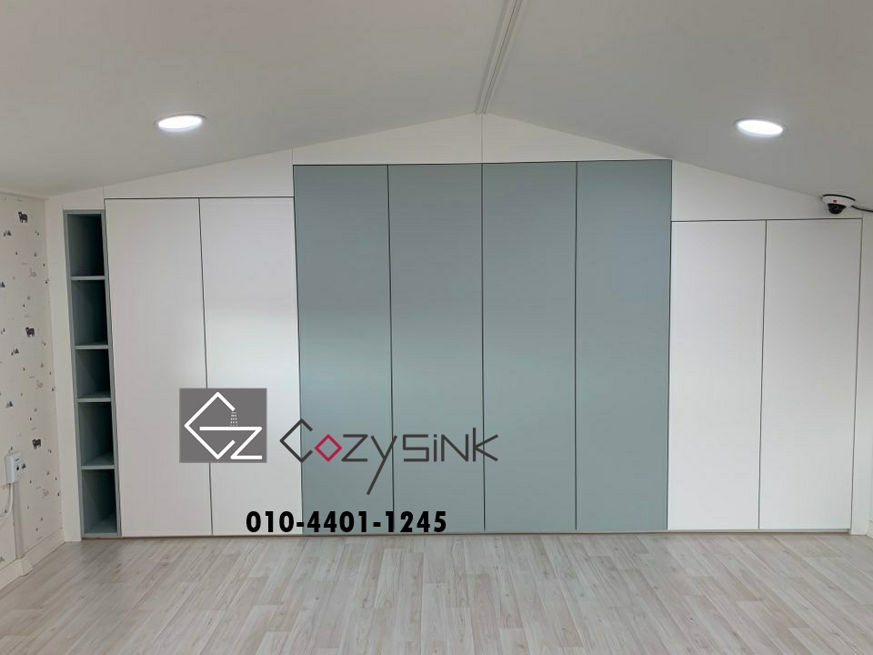 옥탑방, 다락방 틈새 수납장 시공 이미지